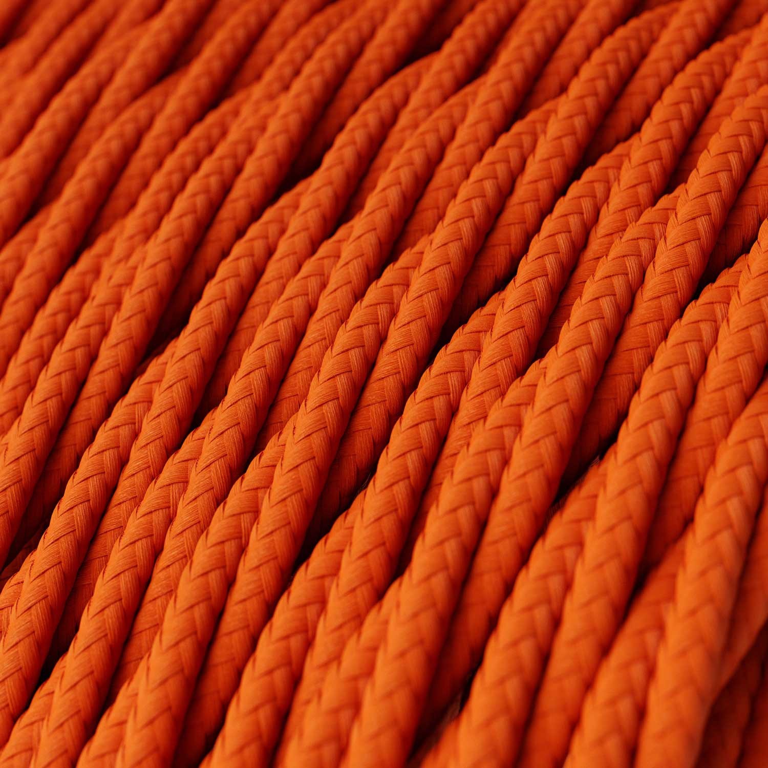 Zamotan tekstilni električni kabel TM15 - narančasta