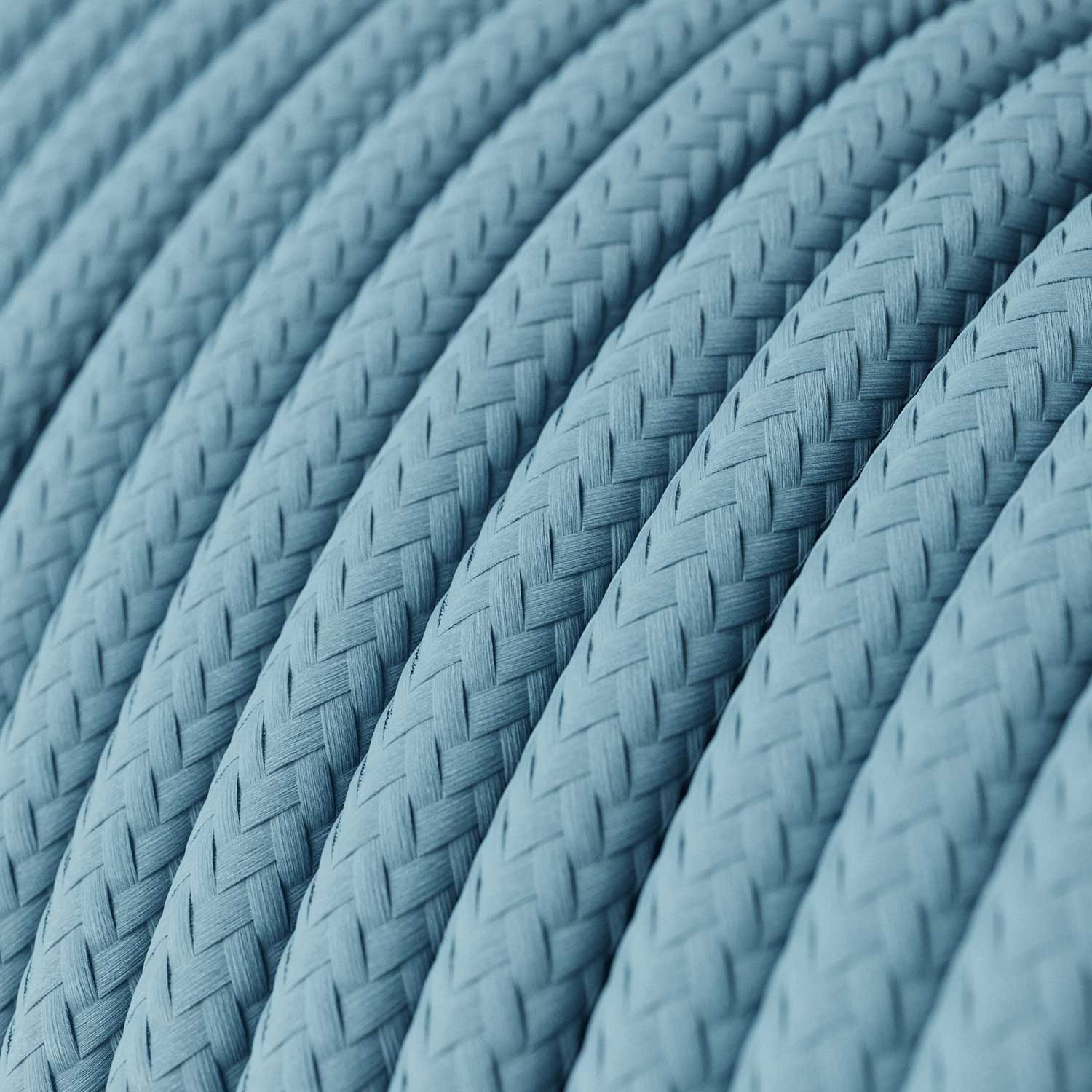 Okrugli tekstilni električni kabel RM17- Baby Blue