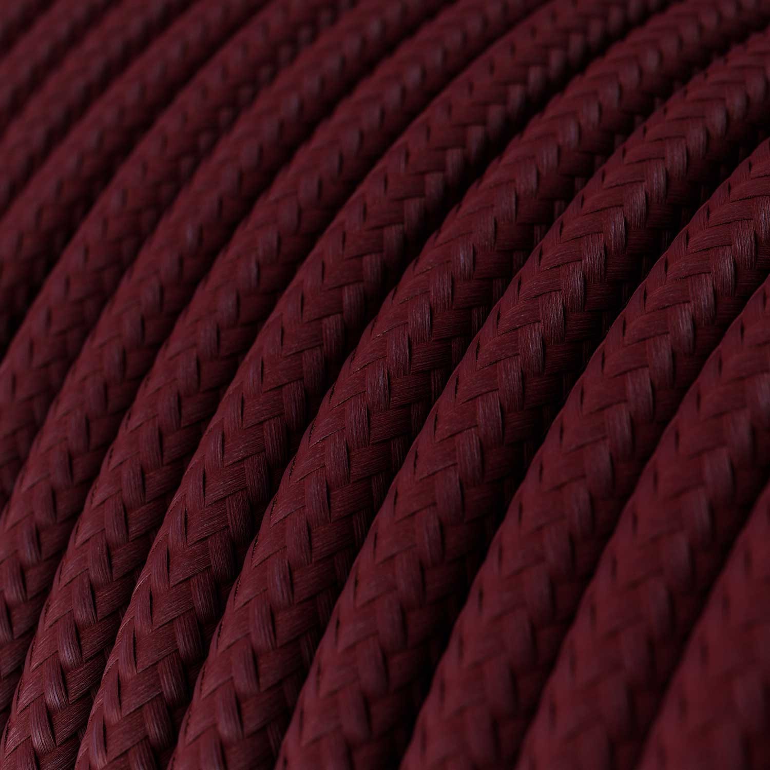 Okrugli tekstilni električni kabel RM19 - bordo