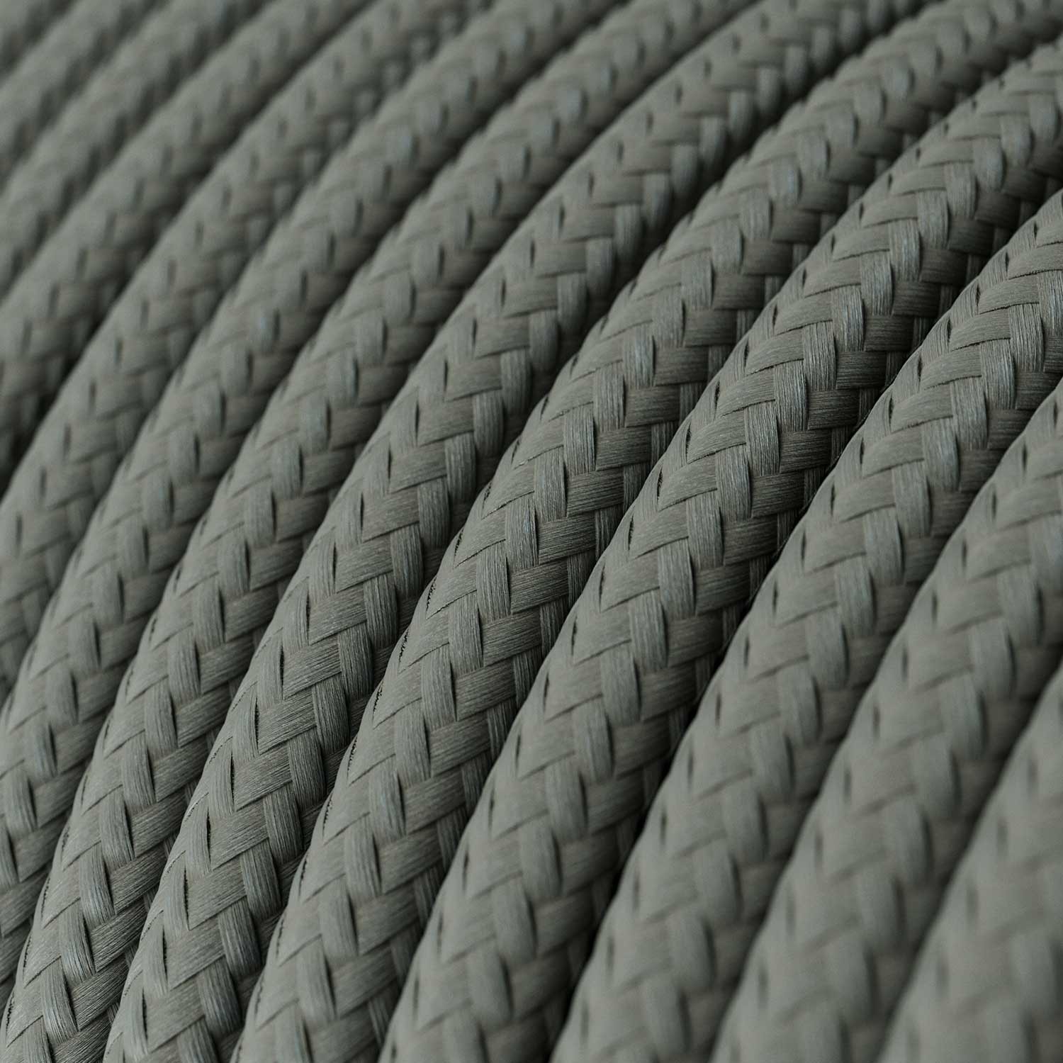 Okrugli tekstilni električni kabel RM03 - siva