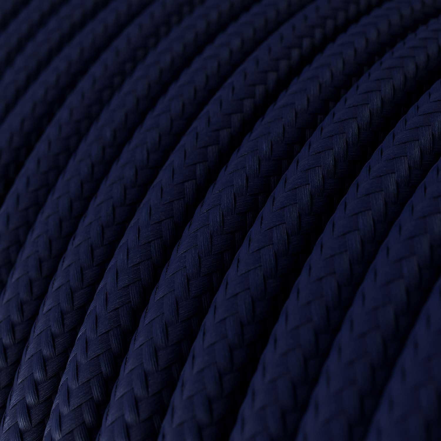 Okrugli tekstilni električni kabel RM20 - mornarsko plava