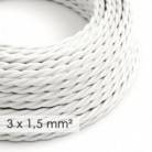 Zamotan kabel većeg presjeka (3x1,50) - bijeli TM01
