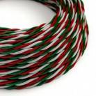 Zamotan tekstilni električni kabel - boje Italije