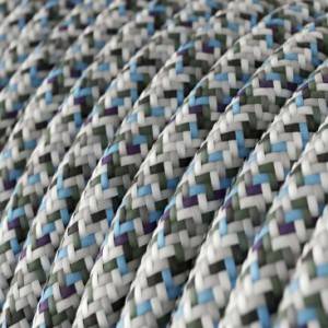 Okrugli tekstilni električni kabel - RX04 - Piksel ledena