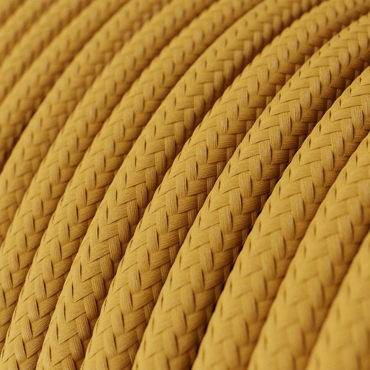 Okrugli električni kabel, senf žuta, RM25