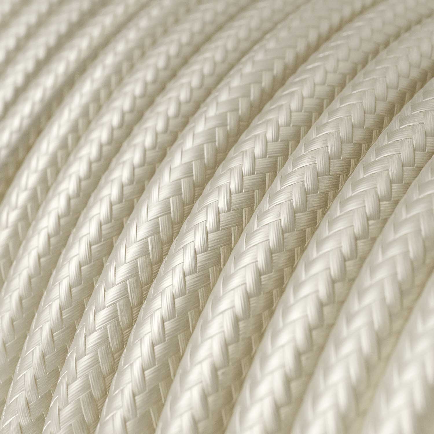 Okrugli tekstilni električni kabel RM00 - slonovača