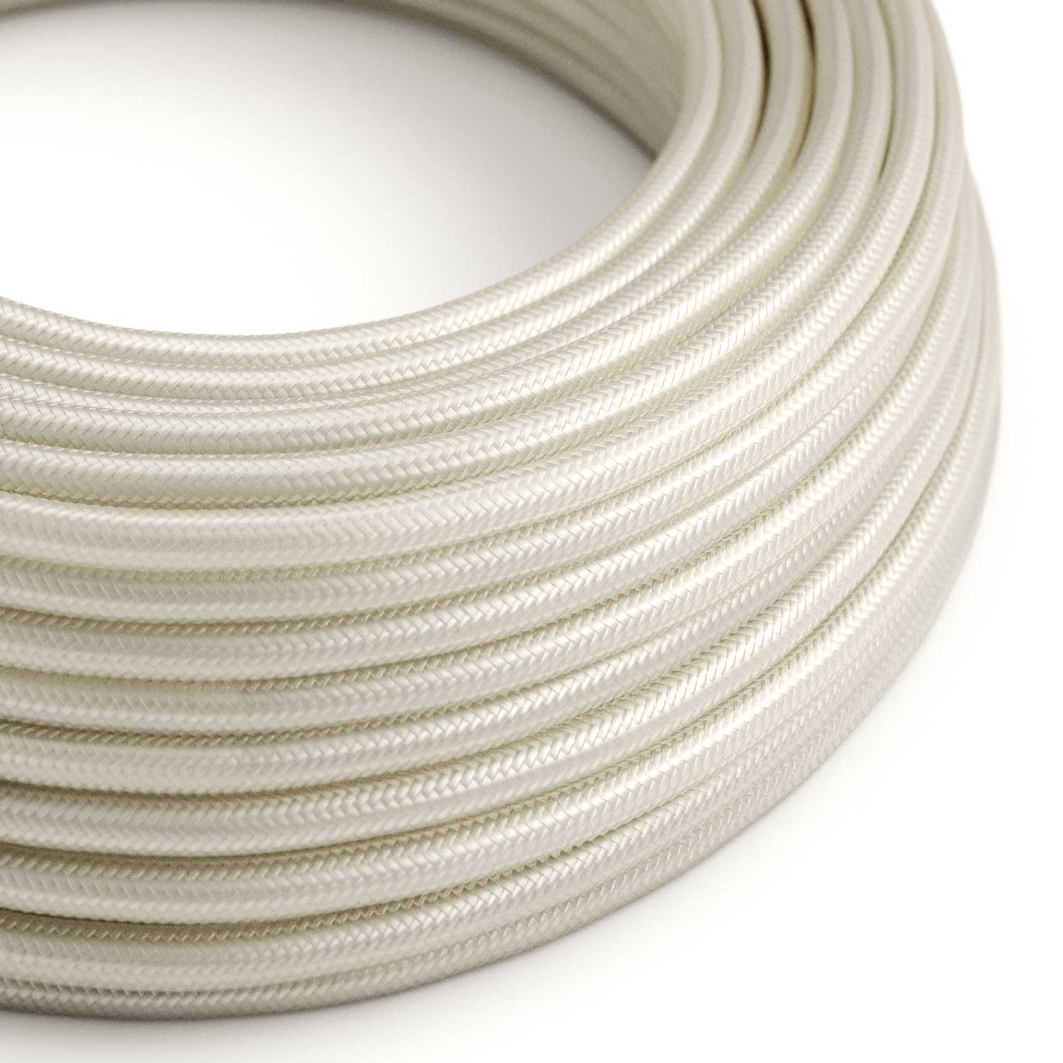 Okrugli tekstilni električni kabel RM00 - slonovača