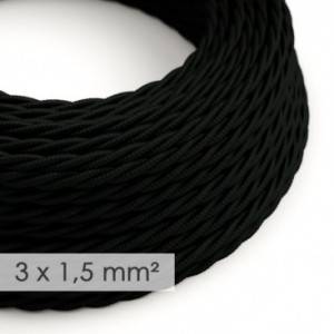 Zamotan kabel većeg presjeka (3x1,50) - crn TM04