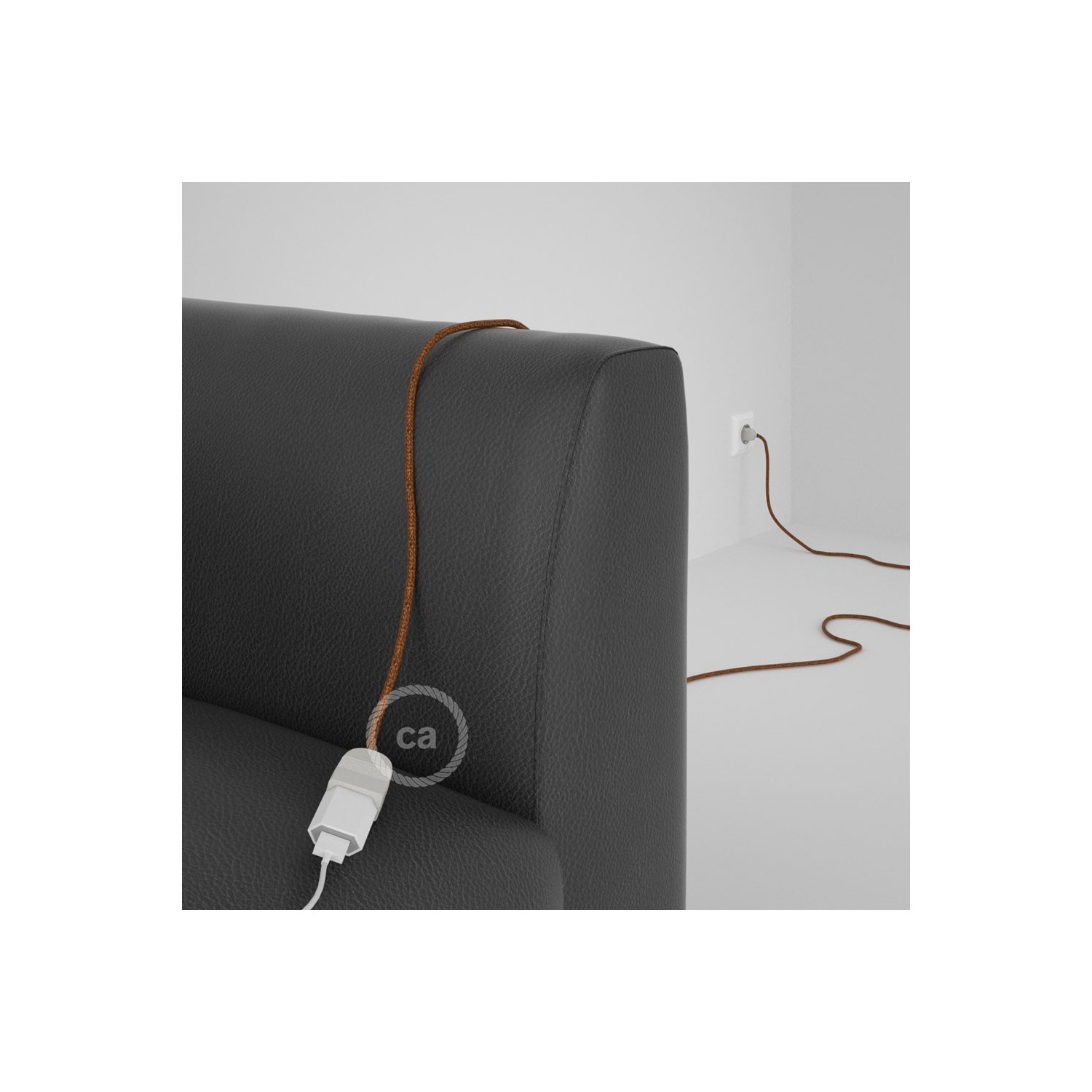 Produžni kabel za napajanje (2P 10A) Blještavo Bakreni Rajon RL22 - Made in Italy