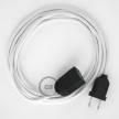 Produžni kabel za napajanje (2P 10A) Bijeli Rajon RM01 - Made in Italy