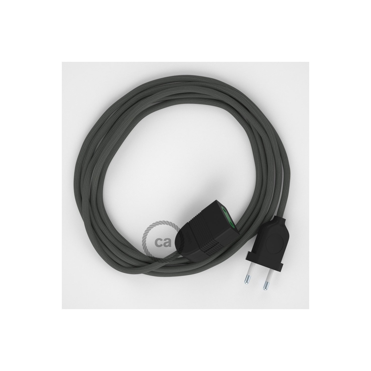 Produžni kabel za napajanje (2P 10A) Sivi Rajon RM03 - Made in Italy