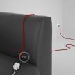 Produžni kabel za napajanje (2P 10A) Crveni Rajon RM09 - Made in Italy