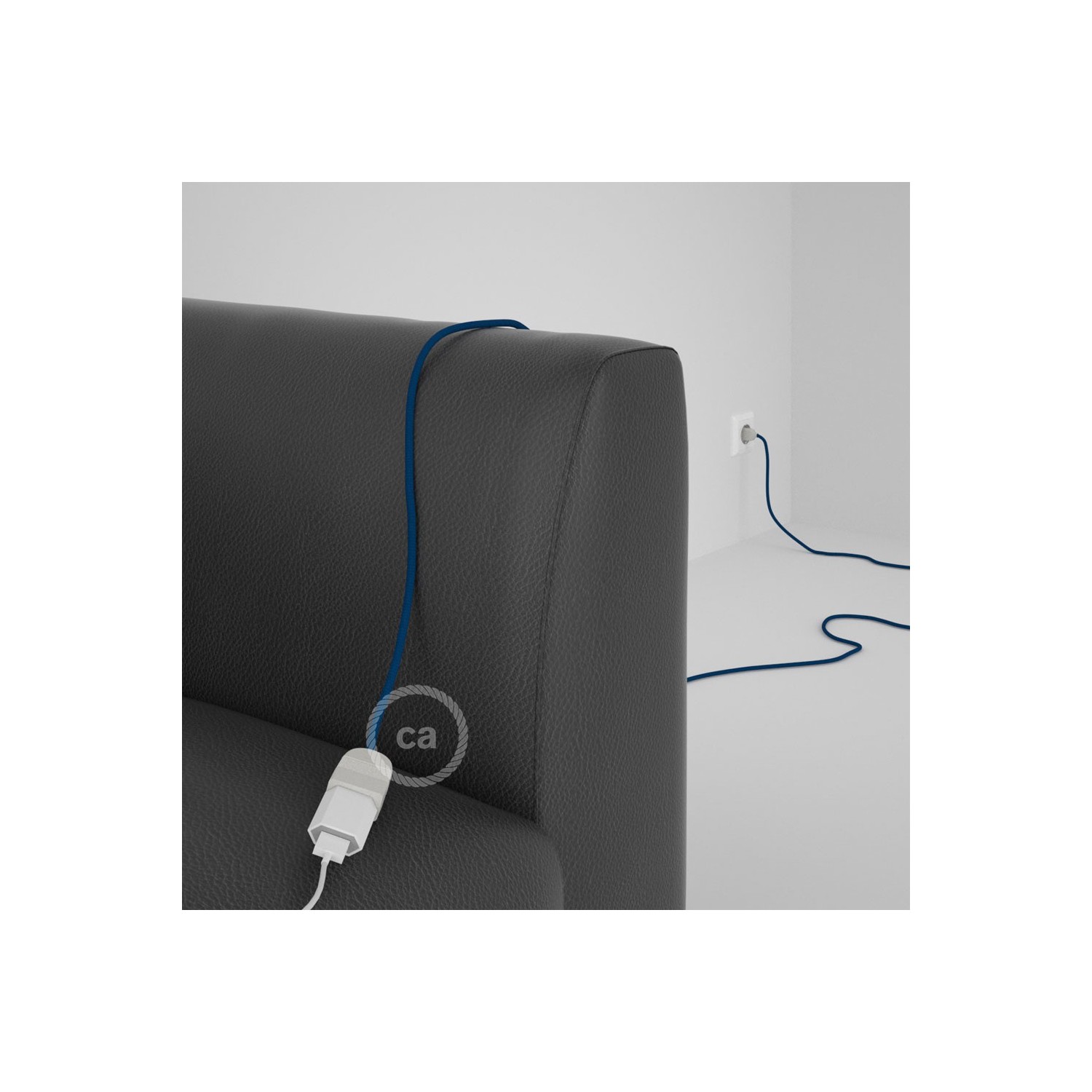 Produžni kabel za napajanje (2P 10A) Plavi Rajon RM12 - Made in Italy
