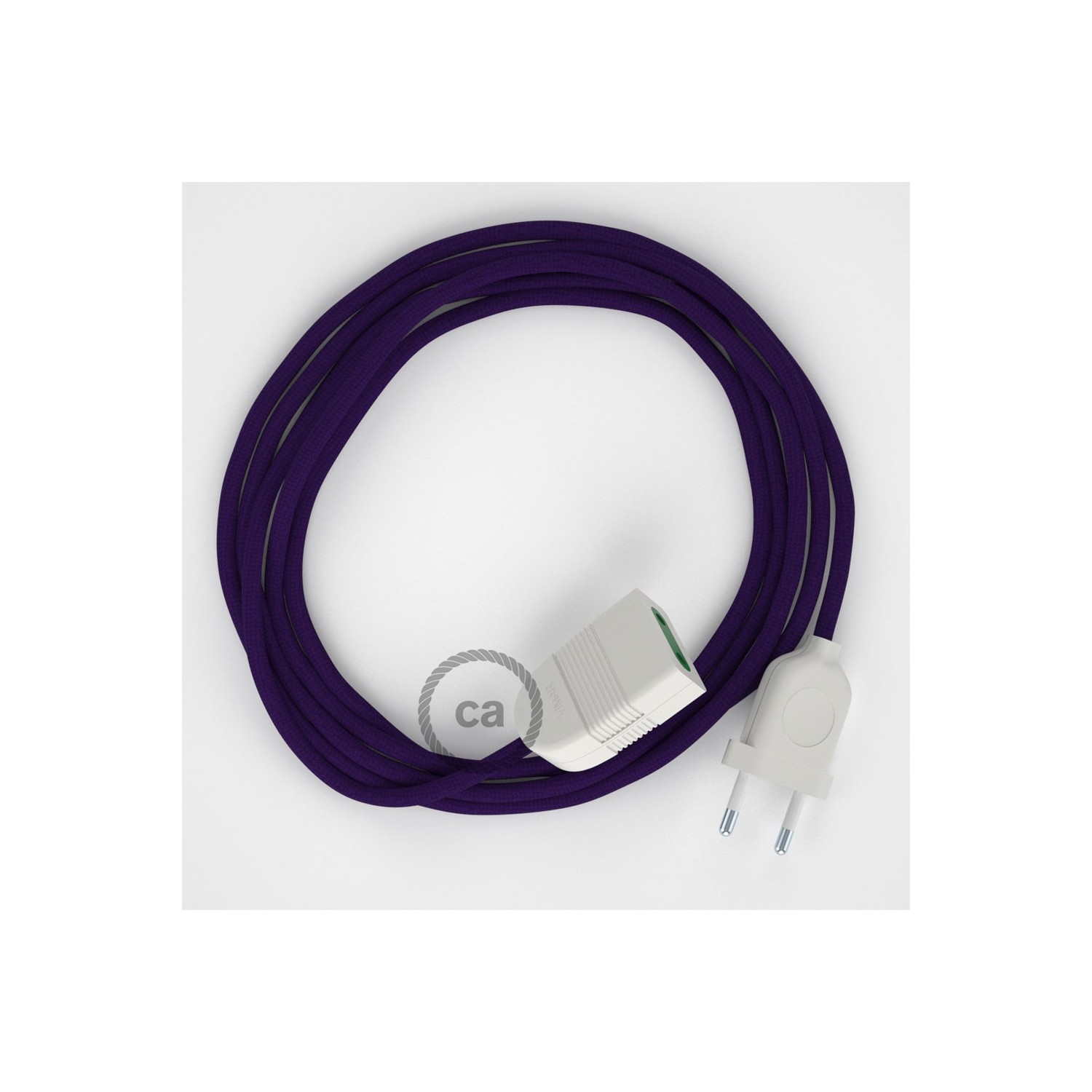 Produžni kabel za napajanje (2P 10A) Purpurni Rajon RM14 - Made in Italy