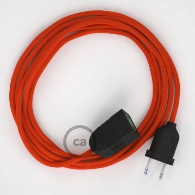 Produžni kabel za napajanje (2P 10A) Narančasti Rajon RM15 - Made in Italy