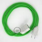 Produžni kabel za napajanje (2P 10A) Limeta Zeleni Rajon RM18 - Made in Italy