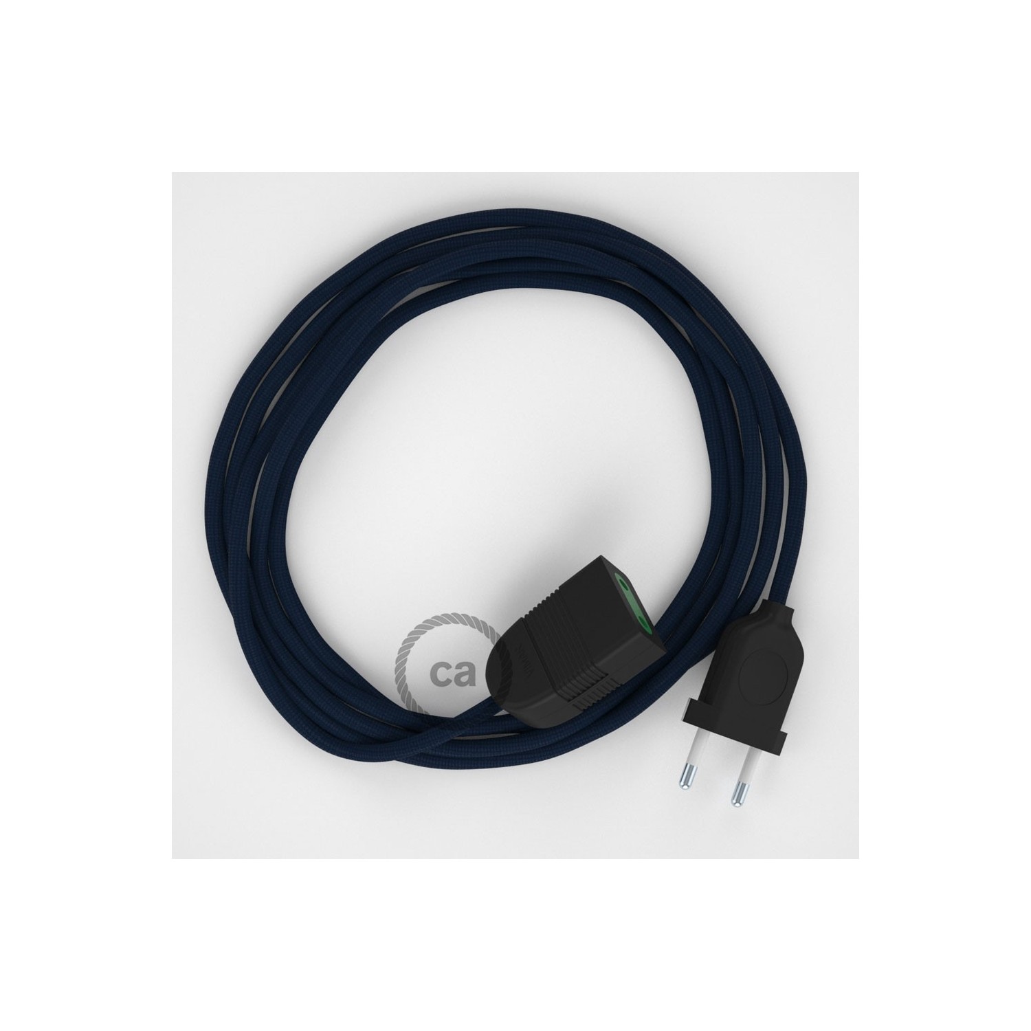 Produžni kabel za napajanje (2P 10A) Tamno Plavi Rajon RM20 - Made in Italy