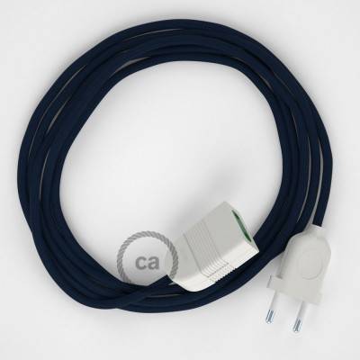Produžni kabel za napajanje (2P 10A) Tamno Plavi Rajon RM20 - Made in Italy