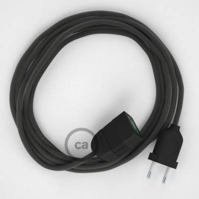 Produžni kabel za napajanje (2P 10A) Tamno Sivi Rajon RM26 - Made in Italy
