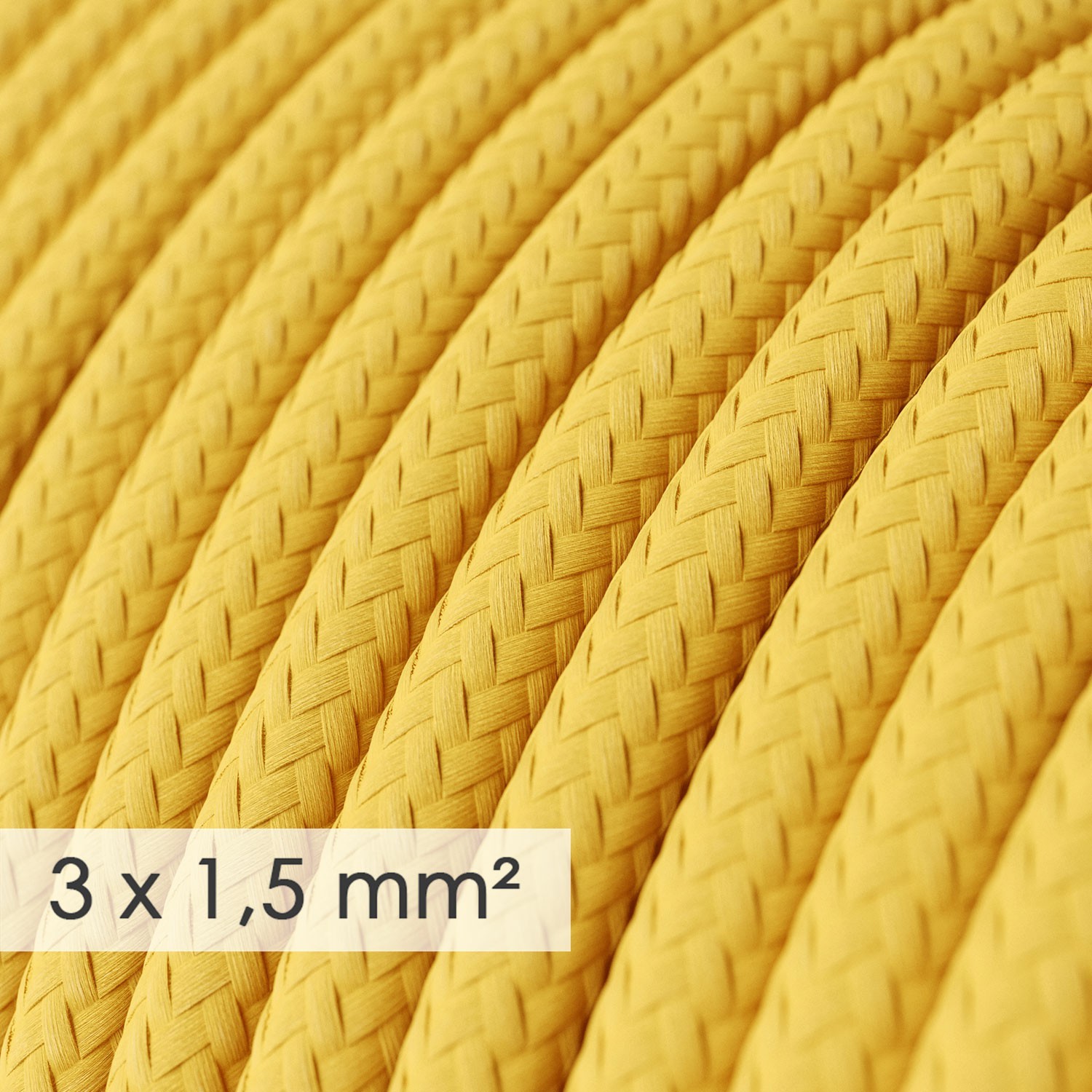 Okrugao kabel većeg presjeka (3x1,50) - žuti RM10