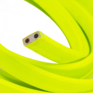 Tekstilni električni kabel za Svjetlosni lanac prekriven CF10 Fluo žutim tekstilom