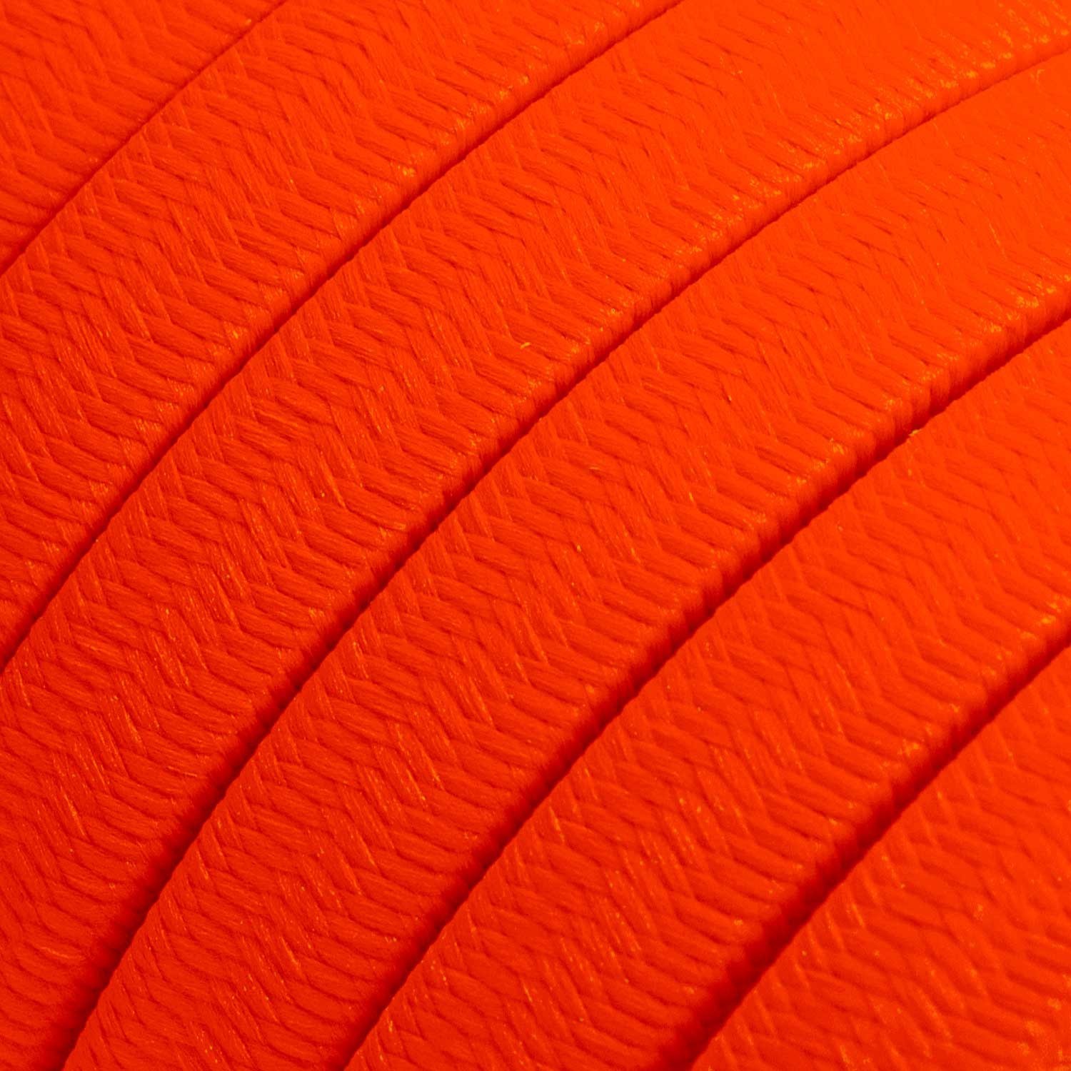 Tekstilni električni kabel za Svjetlosni lanac prekriven CF15 Fluo narančastim tekstilom