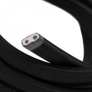 Tekstilni električni kabel za Svjetlosni lanac prekriven CM04 crnim tekstilom - UV otporan