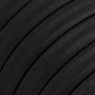 Tekstilni električni kabel za Svjetlosni lanac prekriven CM04 crnim tekstilom - UV otporan