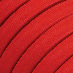 Tekstilni električni kabel za Svjetlosni lanac prekriven CM09 crvenim tekstilom - UV otporan