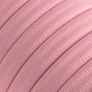 Tekstilni električni kabel za Svjetlosni lanac prekriven CM16 Baby Pink tekstilom