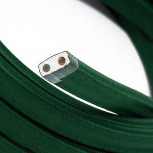 Tekstilni električni kabel za Svjetlosni lanac prekriven CM21 tamno zelenim tekstilom