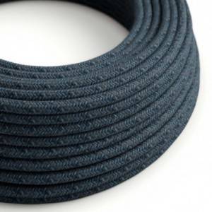 Okrugli električni tekstilni pamučni kabel - Blue Mirage RX10