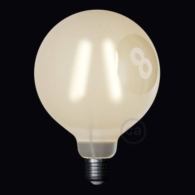 LED žarulja globus G125 zakrivljena spiralna nit - Tattoo Lamp® Otto 4W E27 2700K