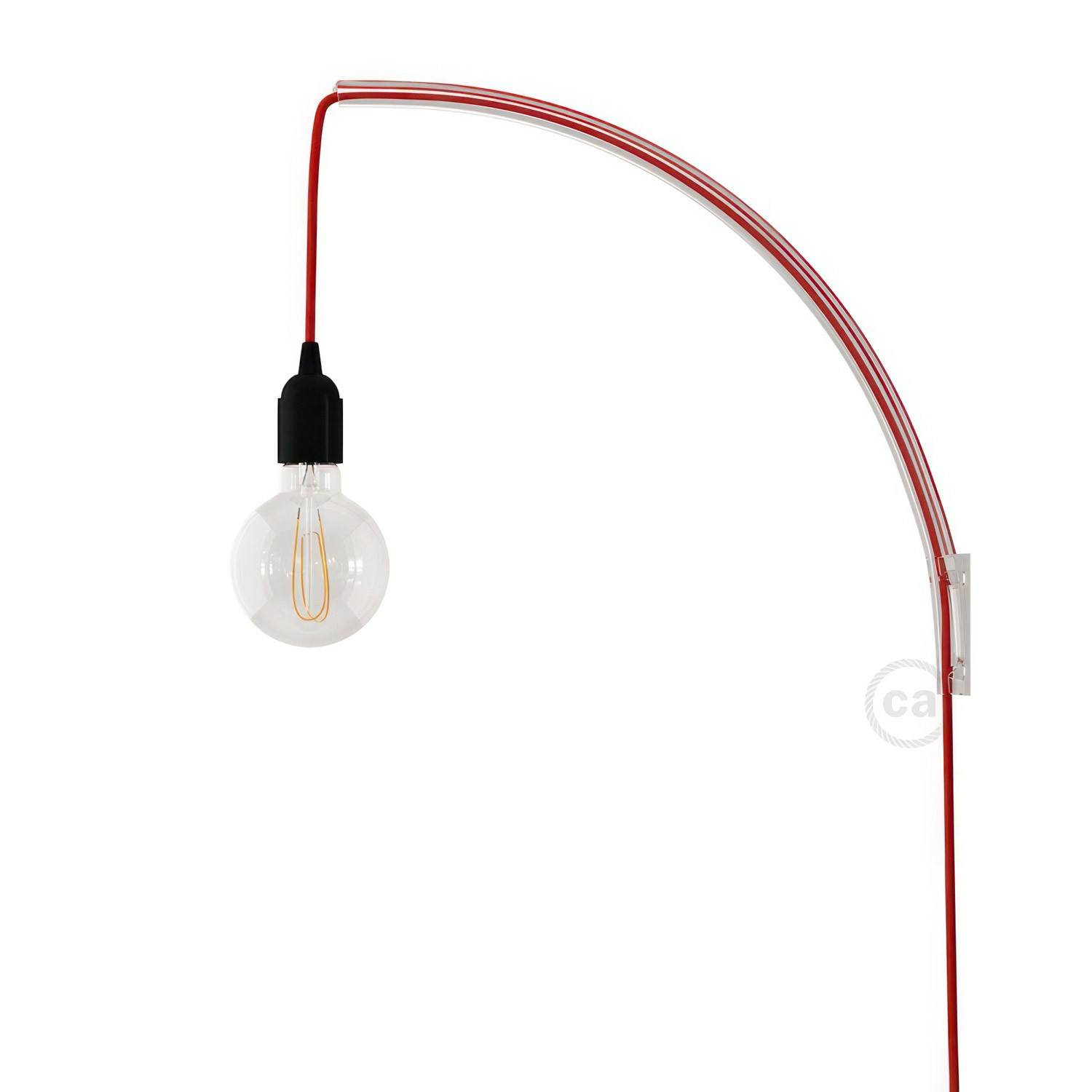 Archet(To), prozirni zidni držač za lampu.