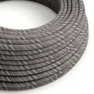 Vertigo električni tekstilni kabel - Melange crni pamuk Flex ERC37