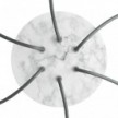 Okrugla stropna dekoracija za rozetu 200 mm - Rose-One sistem s 6 rupa i 4 bočne rupe