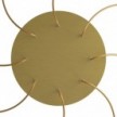 Velika okrugla dekoracija za stropnu rozetu 400 mm - Rose-One sistem s 8 rupa i 4 bočne rupe