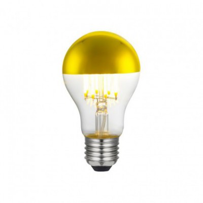 Zlatna "half sphere" Drop A60 LED žarulja 7W E27 2700K Dimabilna ( s prigušivanjem svjetla )