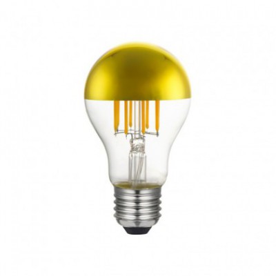 Zlatna "half sphere" Drop A60 LED žarulja 7W E27 2700K Dimabilna ( s prigušivanjem svjetla )