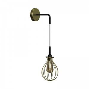 Fermaluce Urban metalna zidna lampa sa visećim Drop sjenilom i metalnim nosačem