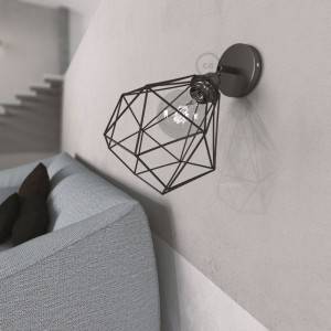 Fermaluce Metallo 90° Urban, prilagodljiva metalna reflektor lampa sa sjenilom Diamond