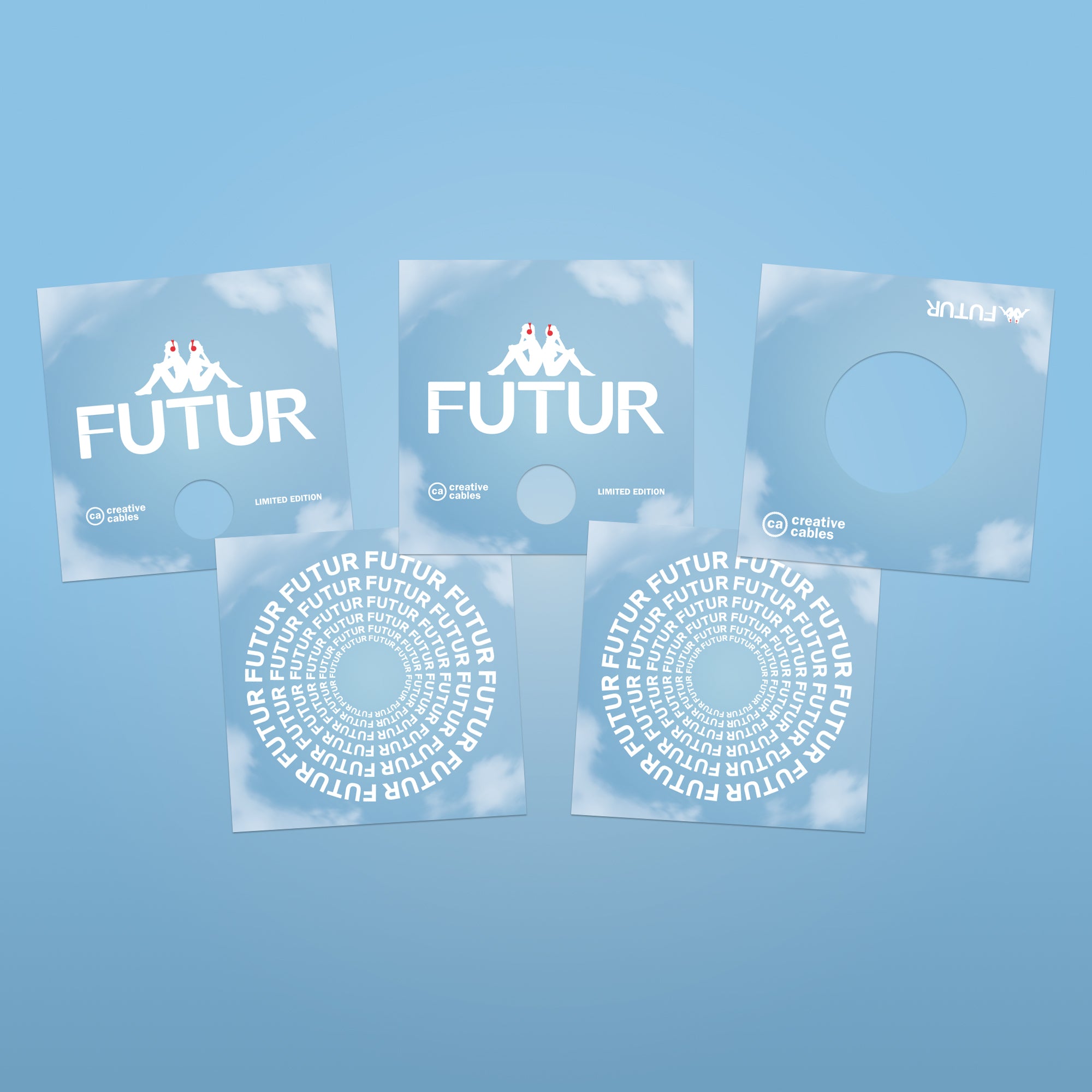 Baterijska lampa Cabless03 "Futur" s globus žaruljom s efektom porculana - Futur Festival