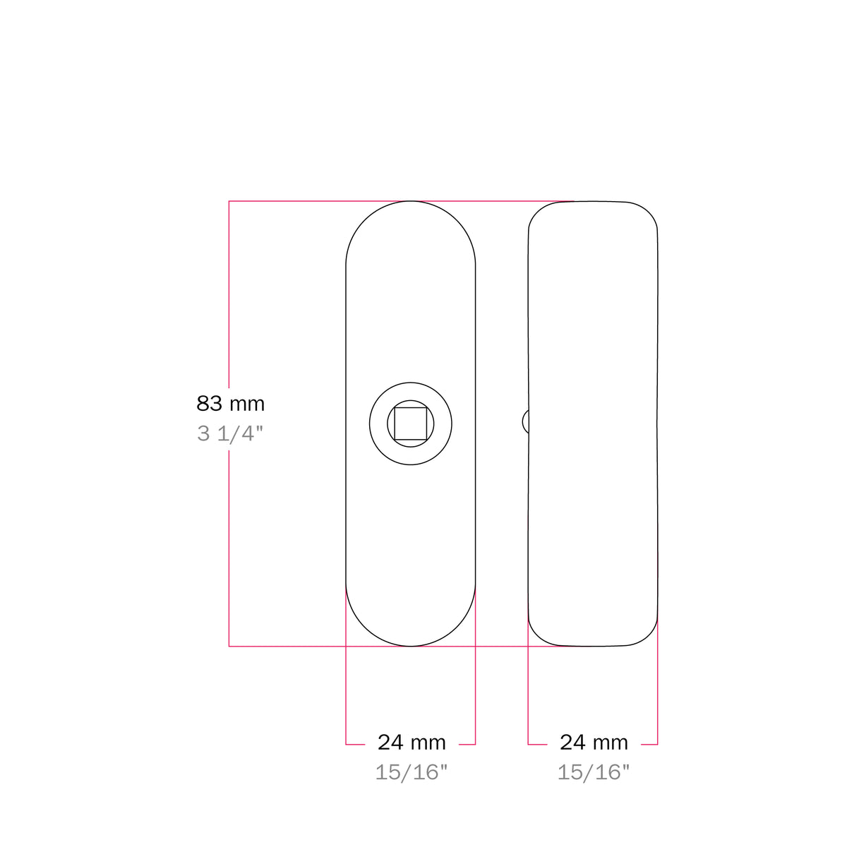 Dimmer universale per lampade da tavolo con pulsante a pressione per lampadine LED e incandescenza - Design by Achille Castiglioni - Trasparente