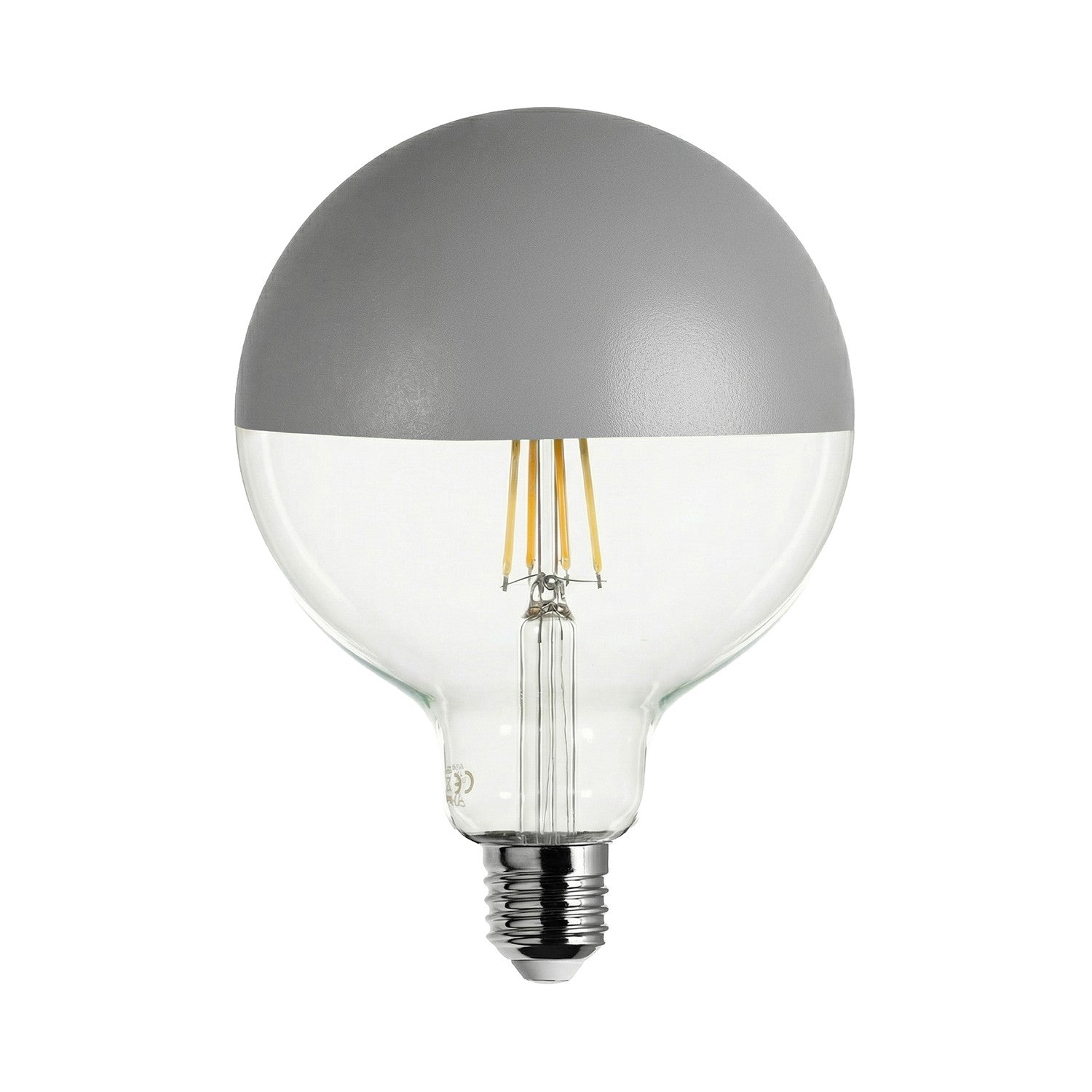 Žarulja LED Maria G125 4,8W 806Lm E27 2700K Dimmable - Siva
