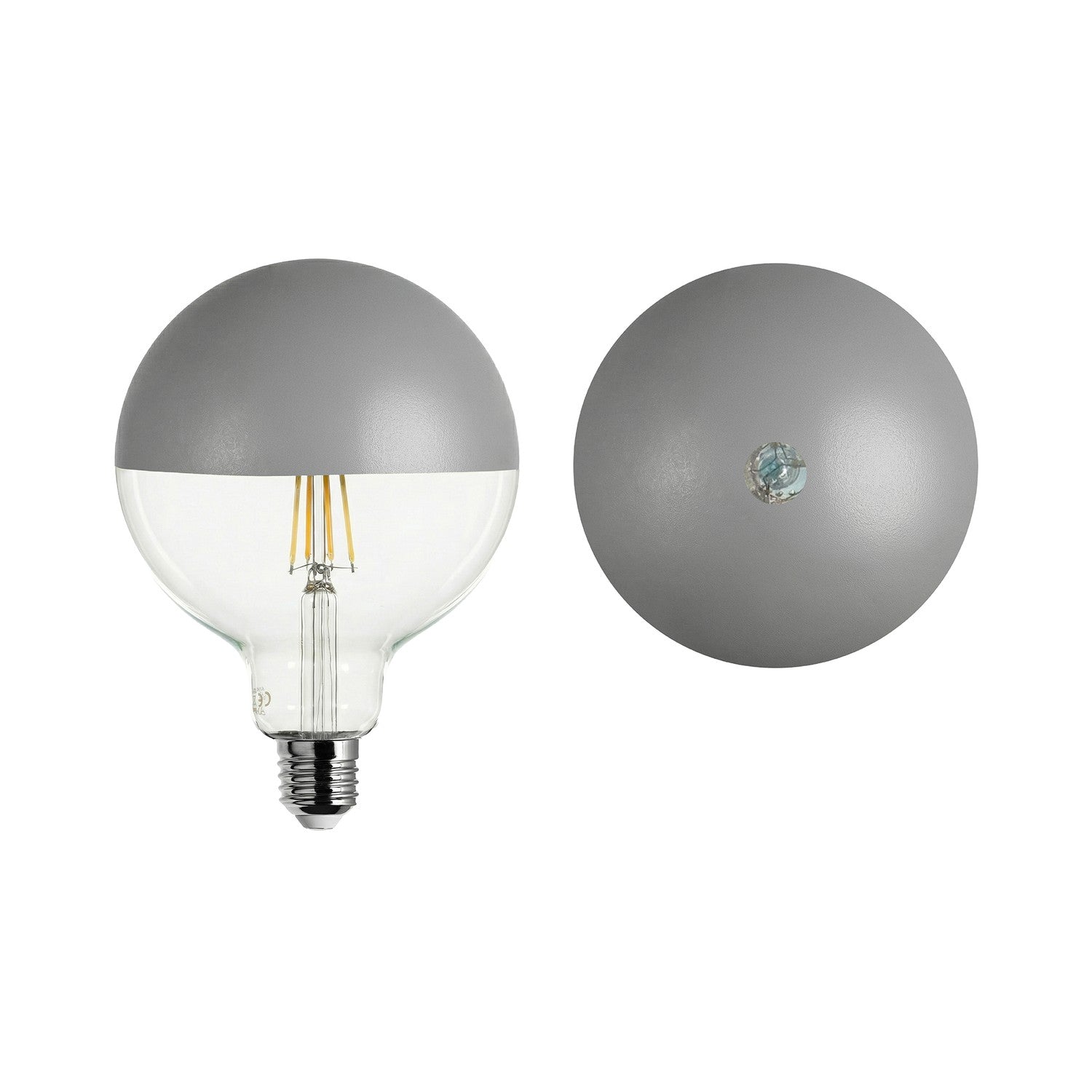 Žarulja LED Maria G125 4,8W 806Lm E27 2700K Dimmable - Siva