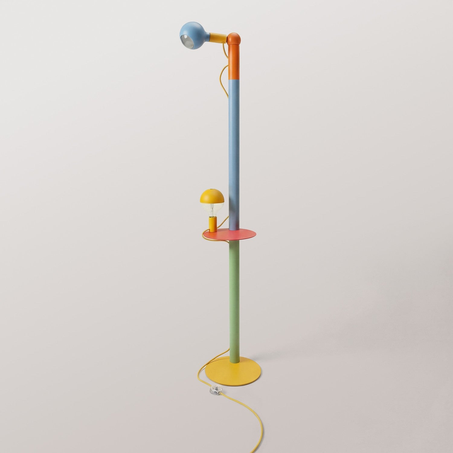 Rocco XXL - Podna lampa u više boja s UK utikačem i žaruljom Maria i Camo