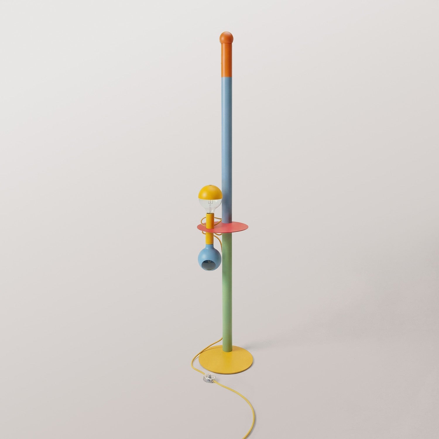 Rocco XXL - Podna lampa u više boja s UK utikačem i žaruljom Maria i Camo