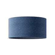 Paralume Cilindro XL in tessuto con attacco E27 - Made in Italy - Lana Blu