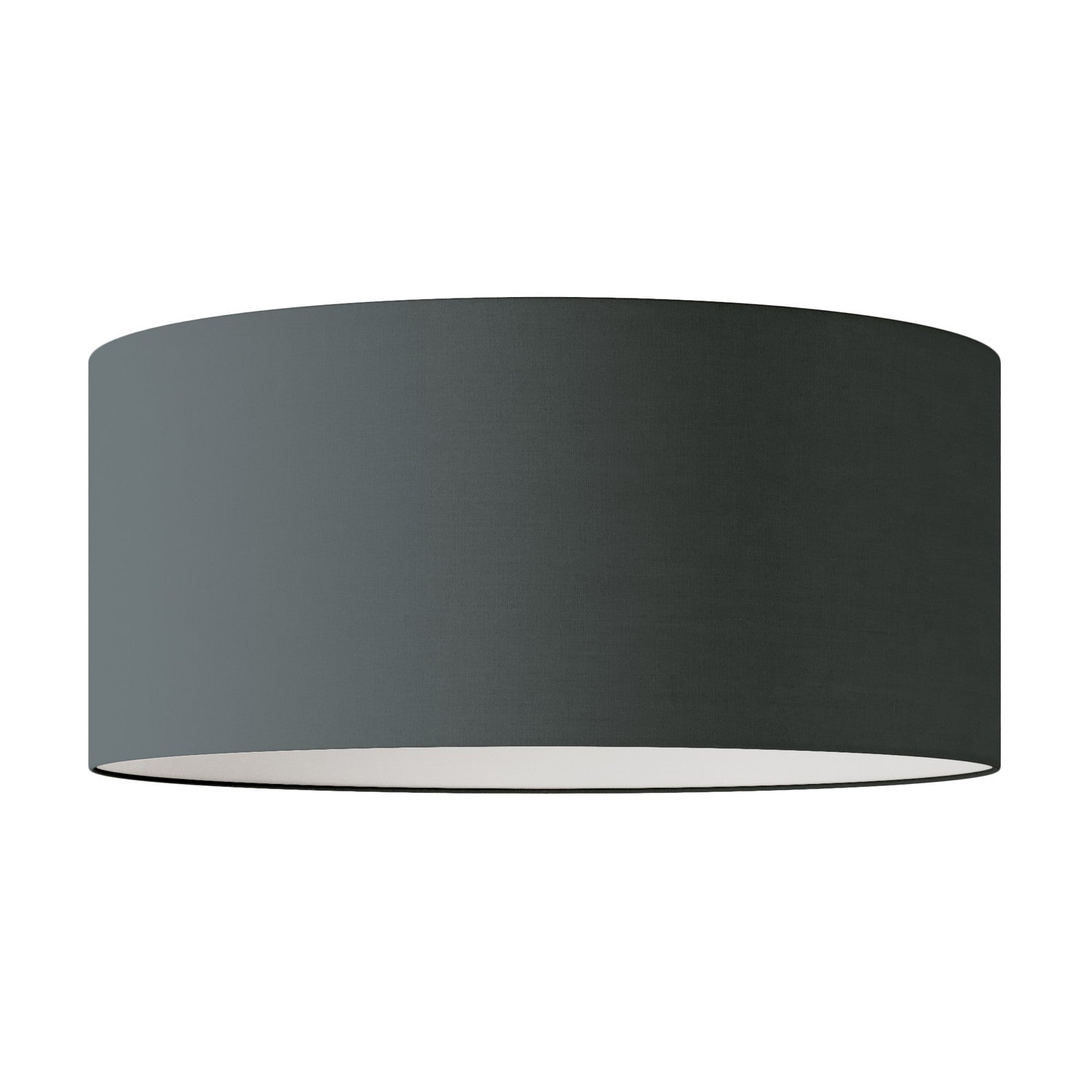 Paralume Cilindro XXL in tessuto con attacco E27 - Made in Italy - Teletta Grigio Scuro
