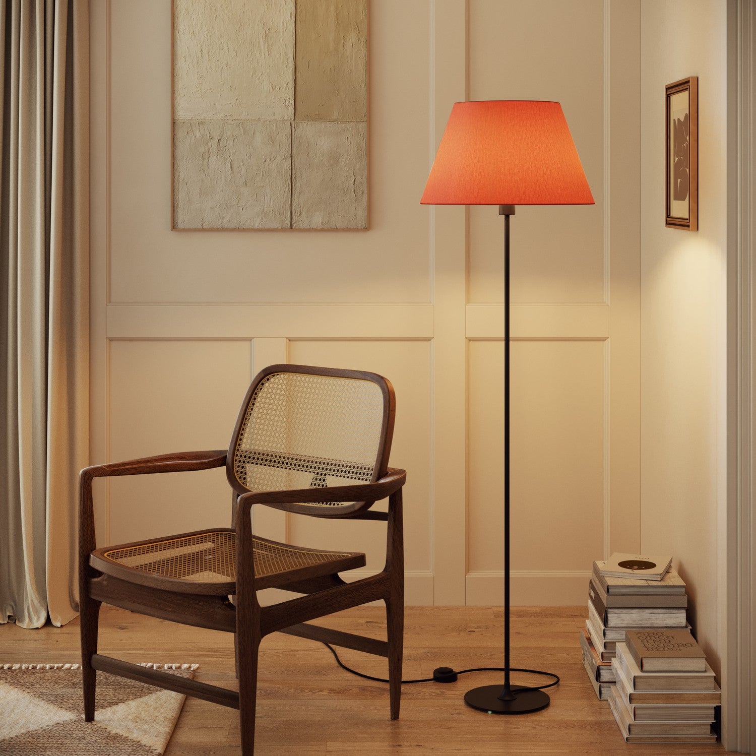 Paralume Impero L per lampada da tavolo o applique con attacco E27 - Made in Italy - Cinette Aragosta